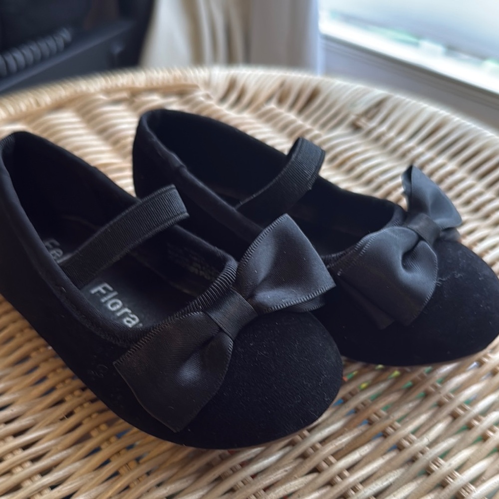 Black Kids Shoes with Bow